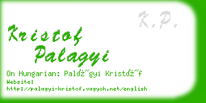 kristof palagyi business card